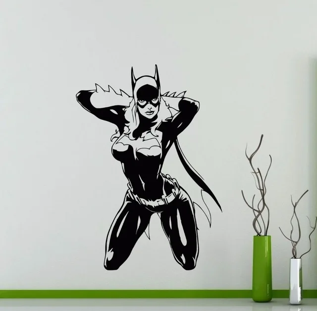 Настенная декоративная наклейка Batgirl, креативные крутые комиксы, супергерой, Виниловая наклейка для спальни, клуба, украшение интерьера дом...
Настенная декоративная наклейка Batgirl, креативные крутые комиксы, супергерой, Виниловая наклейка для спальни, клуба, украшение интерьера дом...