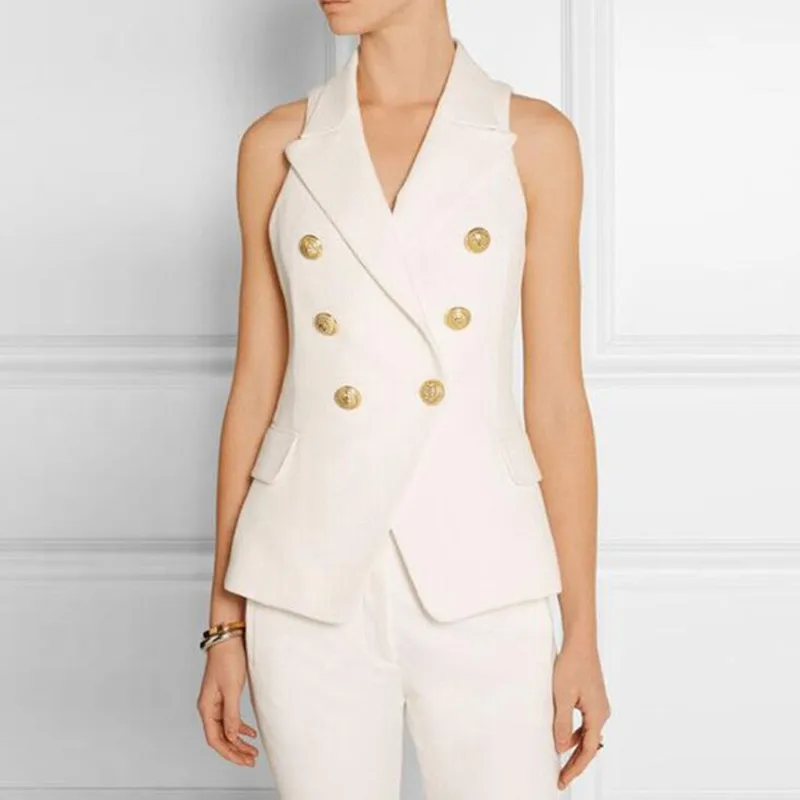 High Quality Elegant Women Vest Jacket Office Lady Work 2021New Casual Slim Blazer Sleeveless Suit Vest Coat Waistcoat Femme
High Quality Elegant Women Vest Jacket Office Lady Work 2021New Casual Slim Blazer Sleeveless Suit Vest Coat Waistcoat Femme