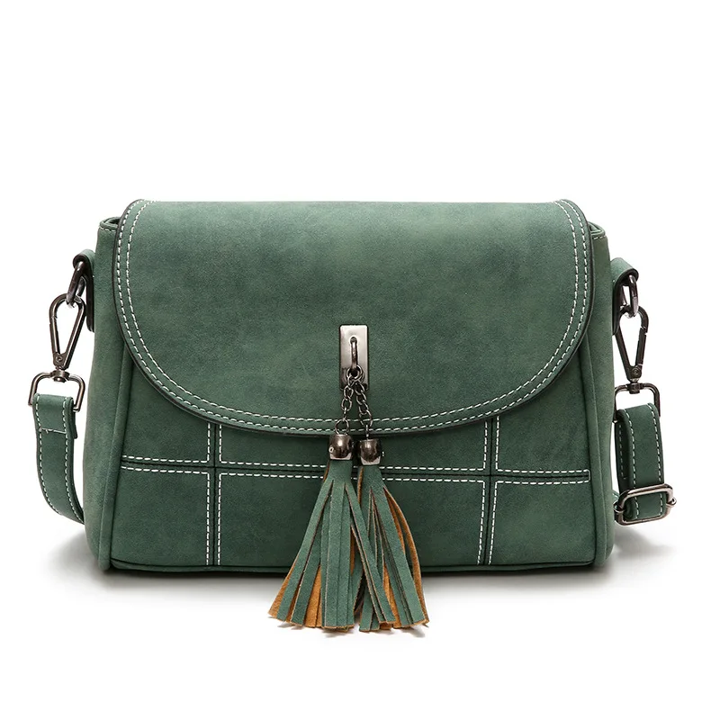 BARHEE New 2018 Faux Suede PU Leather Satchels Vintage Women Shoulder Bag Tassels Messenger Bag Small Handbag Retro Leisure Bag
BARHEE New 2018 Faux Suede PU Leather Satchels Vintage Women Shoulder Bag Tassels Messenger Bag Small Handbag Retro Leisure Bag