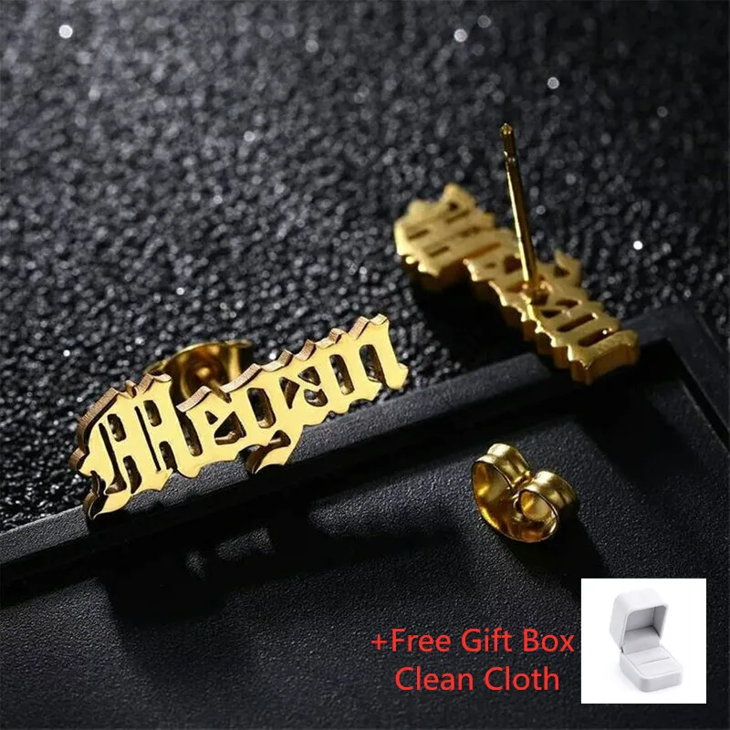 Personalized Custom Name Earrings For Men Women Stainless Steel Customized Nameplate Stud Gift Hip Hop Jewelry
Personalized Custom Name Earrings For Men Women Stainless Steel Customized Nameplate Stud Gift Hip Hop Jewelry