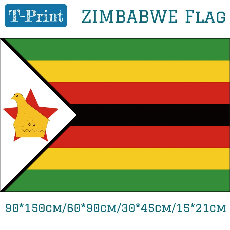 Zimbabwe National Flag 90*150cm 60*90cm 30*45cm Car Flag 15*21cm 3x5ft Banner Flying
Zimbabwe National Flag 90*150cm 60*90cm 30*45cm Car Flag 15*21cm 3x5ft Banner Flying