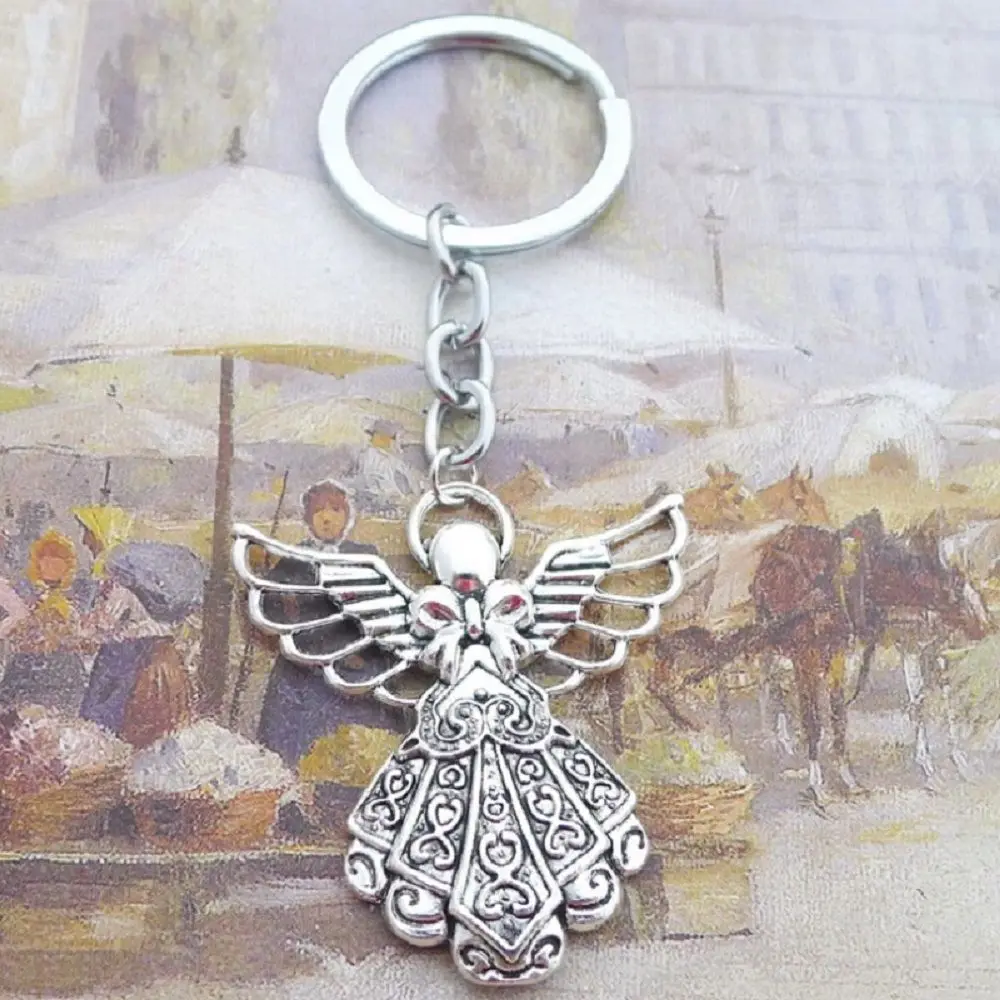 OPPOHERE Antique Silver Plated Big Guardian Angel Pendant Key Chain Jewelry Key Rings New 38*22 mm Pendant Key Chain Accessories
OPPOHERE Antique Silver Plated Big Guardian Angel Pendant Key Chain Jewelry Key Rings New 38*22 mm Pendant Key Chain Accessories