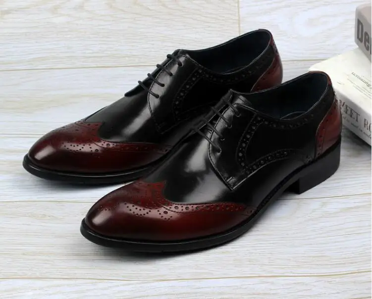 Classic Men Casual Business Genuine Leather Derby Shoe Men's Flat Wedding Party Carved Brogue Mix Colour Patchwork Male Footwear
Classic Men Casual Business Genuine Leather Derby Shoe Men's Flat Wedding Party Carved Brogue Mix Colour Patchwork Male Footwear