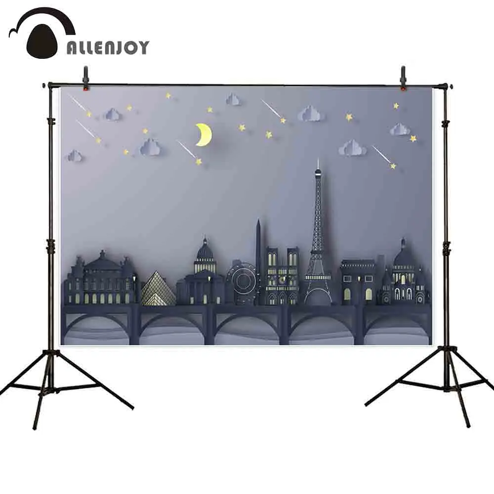 Allenjoy photo background Paris City scene at night paper cut 3d bridge famous architecture fotografia backdrop photography
Allenjoy photo background Paris City scene at night paper cut 3d bridge famous architecture fotografia backdrop photography