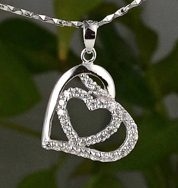 Guarantee Plain 925 Sterling Silver Jewelry, CZ, cubic Heart pendant 26mm, 2g, PE34951
Guarantee Plain 925 Sterling Silver Jewelry, CZ, cubic Heart pendant 26mm, 2g, PE34951