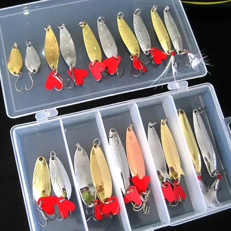 21pcs Boxed Rotating Spoon Kit Bait Fishing Lures Artificial Bait 2.5g-10g Metal Fishhook Bass Trout Perch Pike Rotary Sequins
21pcs Boxed Rotating Spoon Kit Bait Fishing Lures Artificial Bait 2.5g-10g Metal Fishhook Bass Trout Perch Pike Rotary Sequins