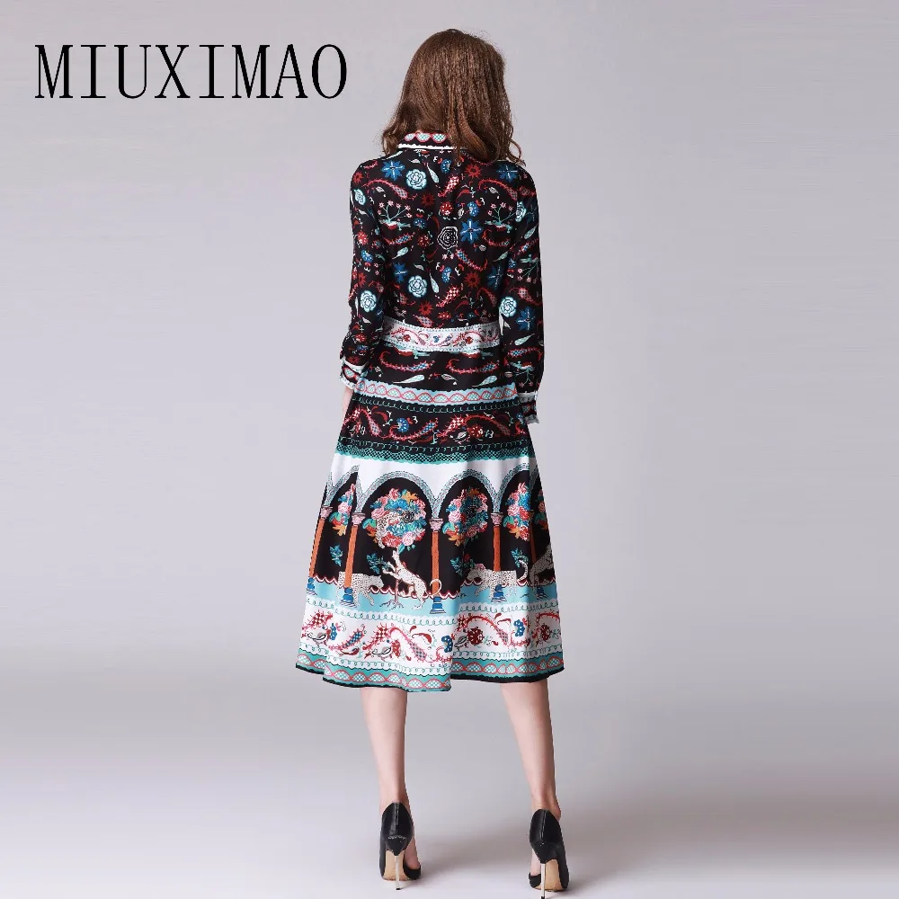 2018 Spring New Arrival Elegant Turn-Down Collar Full Sleeve Floral Printed Bow Fashion A-Line Casual Mid-Calf Long Dress Women
2018 Spring New Arrival Elegant Turn-Down Collar Full Sleeve Floral Printed Bow Fashion A-Line Casual Mid-Calf Long Dress Women