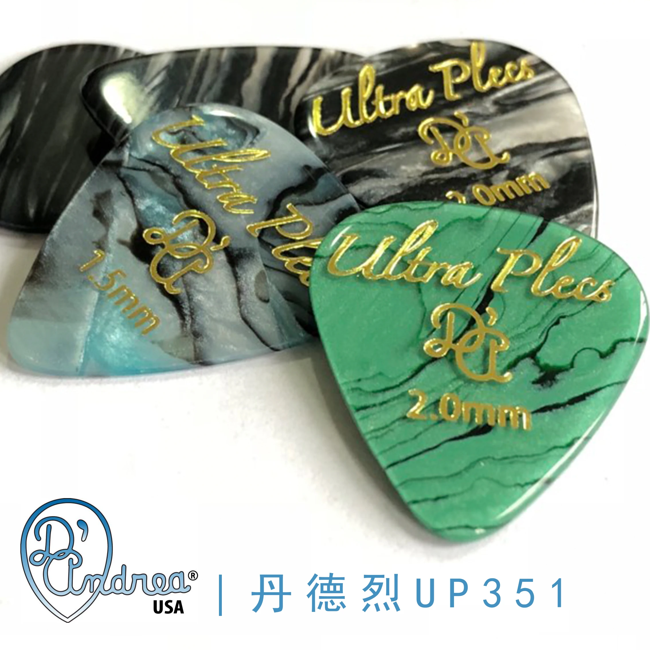 D'Andrea USA's UP351 Ultra Plecs Made of Proprietary Thermoplastic Guitar Pick, Sell by 1/pc
D'Andrea USA's UP351 Ultra Plecs Made of Proprietary Thermoplastic Guitar Pick, Sell by 1/pc