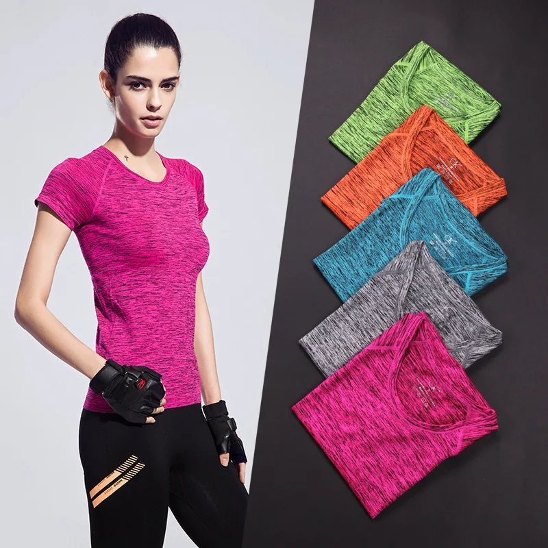 Women Yoga Shirts Sports Shirt Quick Drying Yoga Top Short-sleeved Fitness Running T-shirt Tees Jogging Sportswear Sport Shirt
Women Yoga Shirts Sports Shirt Quick Drying Yoga Top Short-sleeved Fitness Running T-shirt Tees Jogging Sportswear Sport Shirt