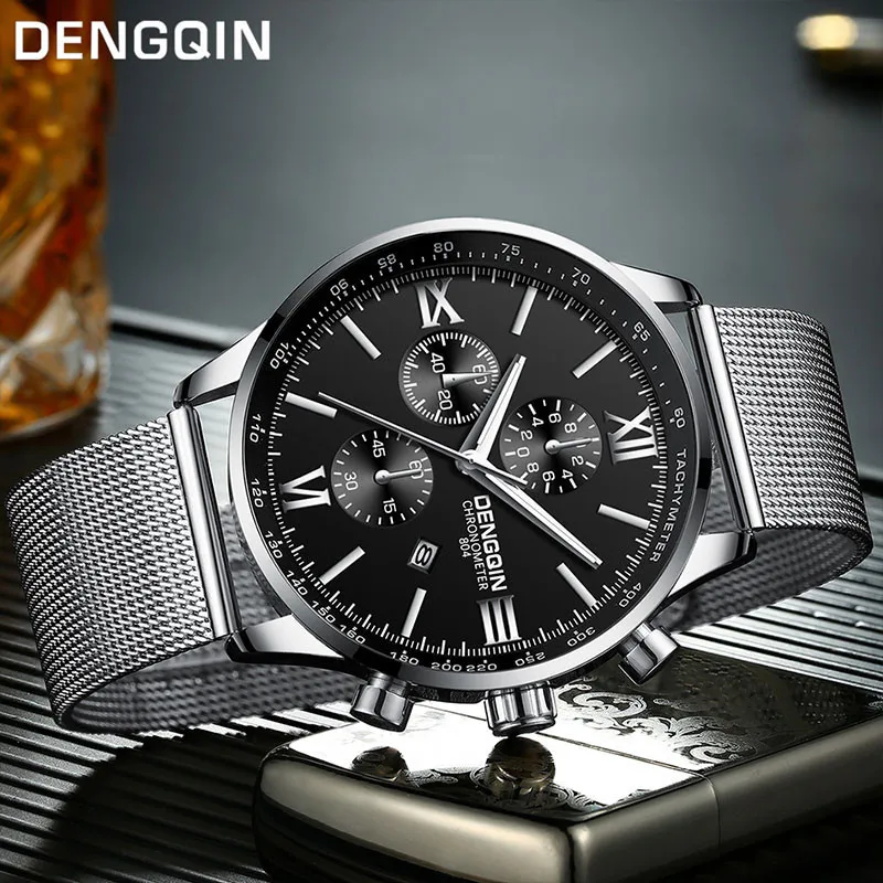 Men's Watch Stainless Steel Casual Quartz Analog Date Wristwatch Mens Relojes Hombre 2021 relogios masculinos zegarek meski
Men's Watch Stainless Steel Casual Quartz Analog Date Wristwatch Mens Relojes Hombre 2021 relogios masculinos zegarek meski