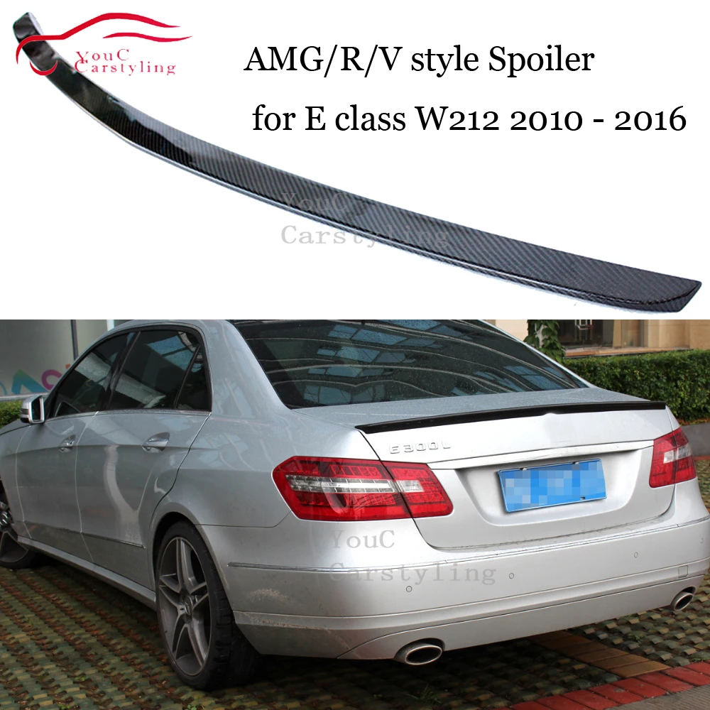 W212 Carbon Fiber AMG V R Style Rear Spoiler Trunk Boot Lip for Mercedes E class W212 4-door Sedan E200 E300 2010 - 2016
W212 Carbon Fiber AMG V R Style Rear Spoiler Trunk Boot Lip for Mercedes E class W212 4-door Sedan E200 E300 2010 - 2016