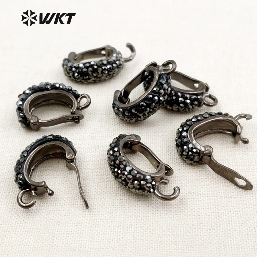 WT-JF279 WKT Wholesale Classic Handmade Clip Earring Findings With Ancient silver Rhinestone Pave Fashion Earring Making
WT-JF279 WKT Wholesale Classic Handmade Clip Earring Findings With Ancient silver Rhinestone Pave Fashion Earring Making