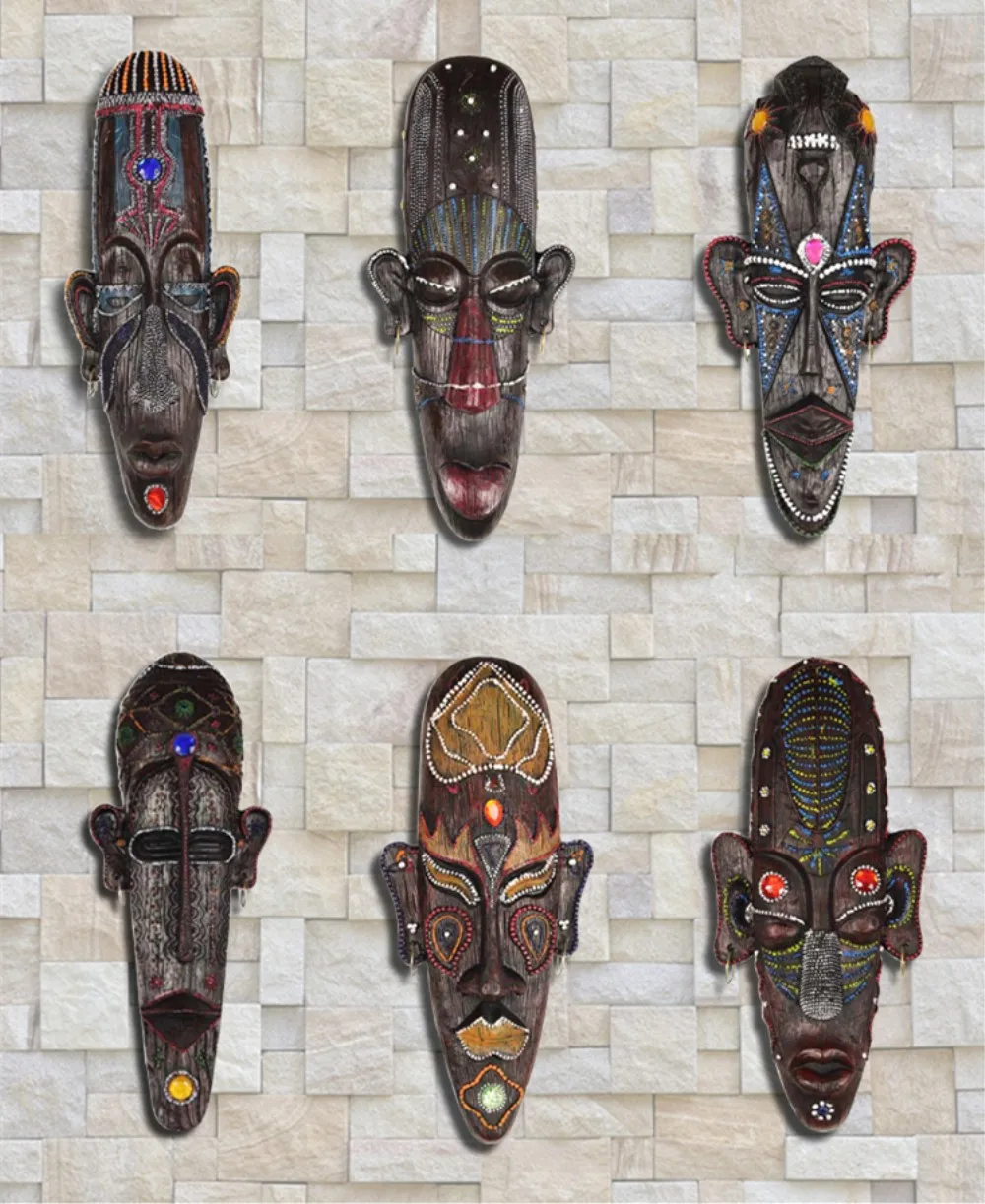 32-34 cm big creative wedding gifts hand painted Africa mask Home accessories vintage bar cafe hotel wall resin craft hangings
32-34 cm big creative wedding gifts hand painted Africa mask Home accessories vintage bar cafe hotel wall resin craft hangings