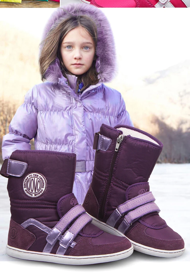UOVO 2020 New Kids Winter Snow Boots Warm Wool Lining Mid-Calf Kids Shoes Pink Purple Outdoor Girls Boots for size26#-37#
UOVO 2020 New Kids Winter Snow Boots Warm Wool Lining Mid-Calf Kids Shoes Pink Purple Outdoor Girls Boots for size26#-37#