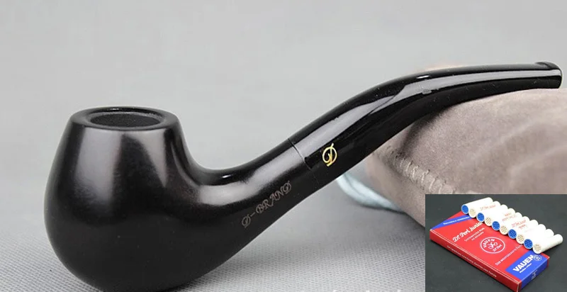 Traditional Handmade Nature Ebony Wood Black Tobacco Smoking Pipe Round Wooden Pipe & Pouch & Stand & 10X 9mm Pipe Filters DB308
Traditional Handmade Nature Ebony Wood Black Tobacco Smoking Pipe Round Wooden Pipe & Pouch & Stand & 10X 9mm Pipe Filters DB308