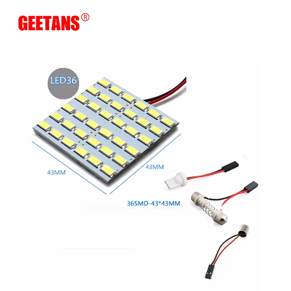GEETANS W5W C5W светодиодный автомобильный T10 BA9S купольная Гирлянда для интерьера лампа