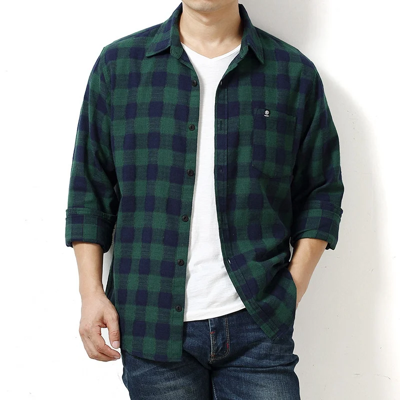 autumn men classic plaid pockets shirts Long sleeve plus size 5XL 6XL big size casual loose oversize shirt 50 52 54 56 black
autumn men classic plaid pockets shirts Long sleeve plus size 5XL 6XL big size casual loose oversize shirt 50 52 54 56 black