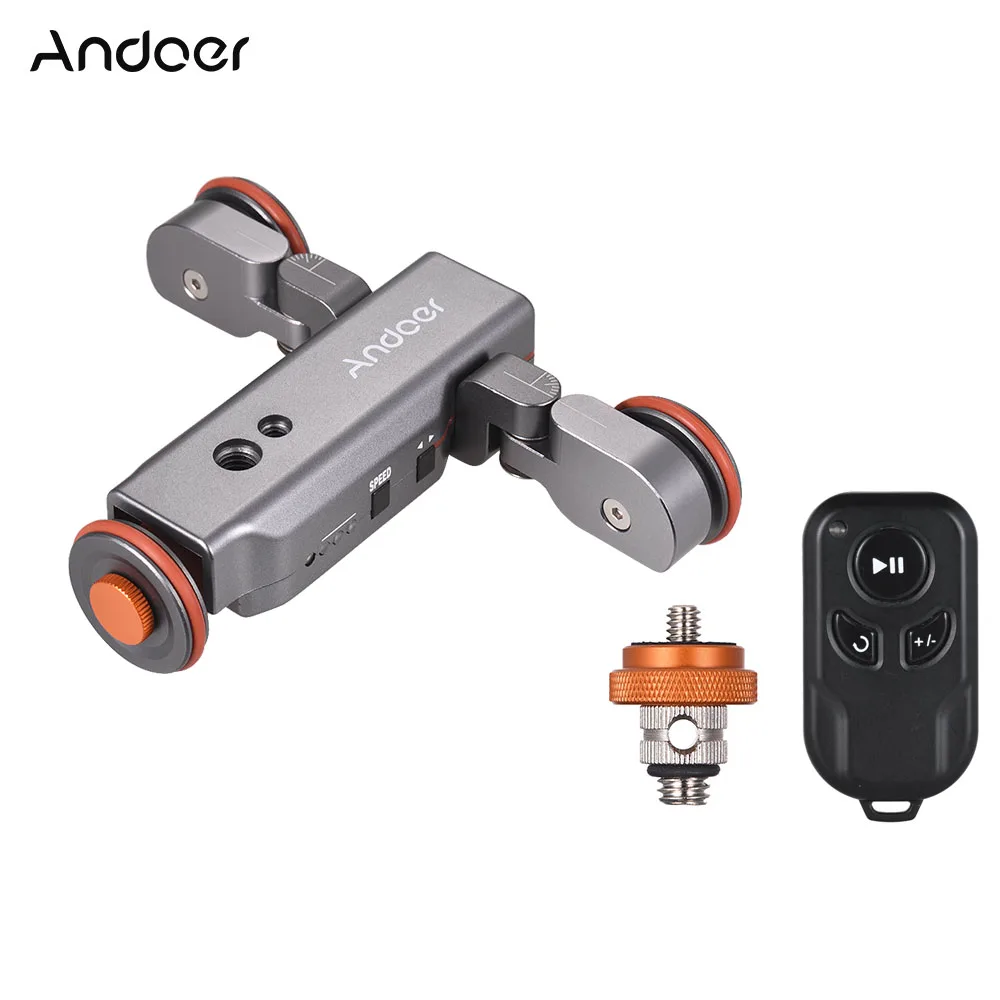 

CZ Andoer L4 PRO Motorized Camera Video Dolly Track Slider Remote Control Mini Slider Skater for Canon Nikon Sony Camera Phone