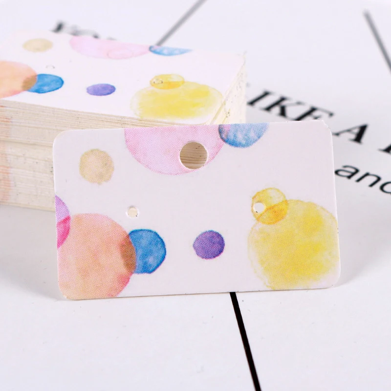 Hotsale 100Pieces/Lot Earrings Jewelry Dispaly Stand Fashion Colorful Card Organizer Tags DIY handmade Earring Stud Packing Card
Hotsale 100Pieces/Lot Earrings Jewelry Dispaly Stand Fashion Colorful Card Organizer Tags DIY handmade Earring Stud Packing Card