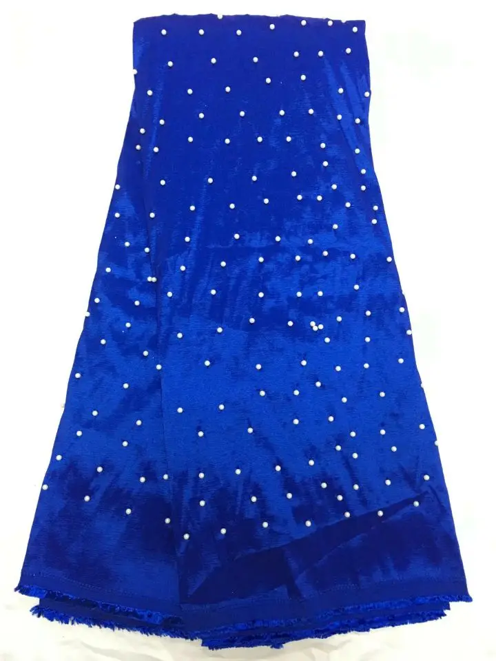 5 Yards/pc Beautiful royal blue George lace fabric with beads decoration african cotton lace for clothes QG1-3
5 Yards/pc Beautiful royal blue George lace fabric with beads decoration african cotton lace for clothes QG1-3