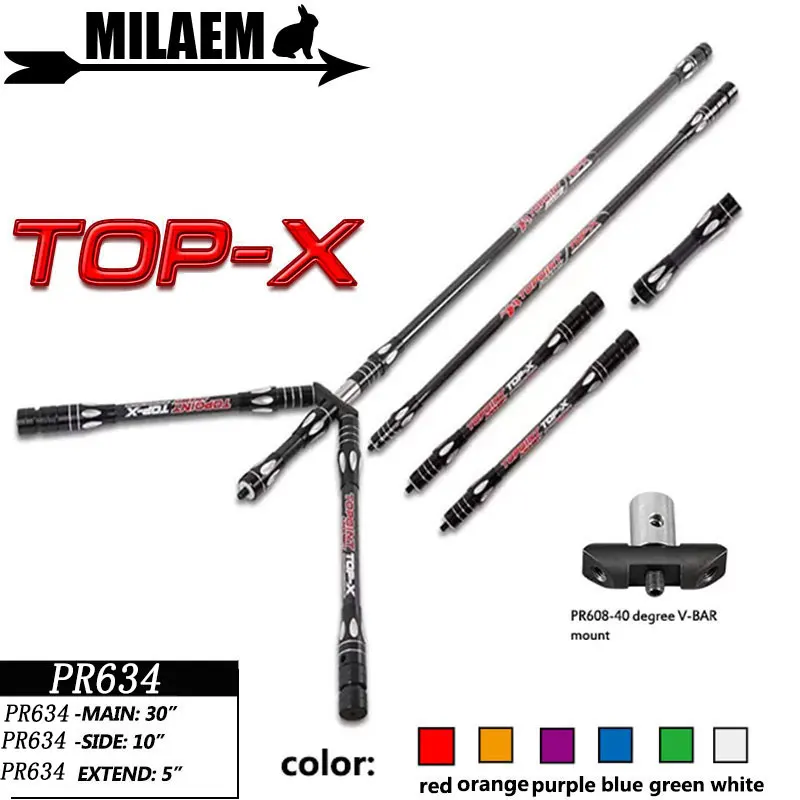1Set PR634 Archery Carbon Stabilizer Recurve Bow Stabilizer 30/10/5inch Balance Bar Rod 40 Degrees V-bar Shooting Accessories
1Set PR634 Archery Carbon Stabilizer Recurve Bow Stabilizer 30/10/5inch Balance Bar Rod 40 Degrees V-bar Shooting Accessories