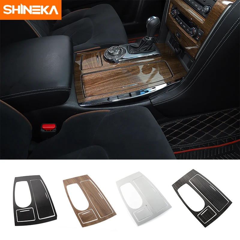 SHINEKA Gear Panel Decorative Frame Gear Box Cover Trim for Nissan Patrol 2017 1Set Car Accessories ABS
SHINEKA Gear Panel Decorative Frame Gear Box Cover Trim for Nissan Patrol 2017 1Set Car Accessories ABS