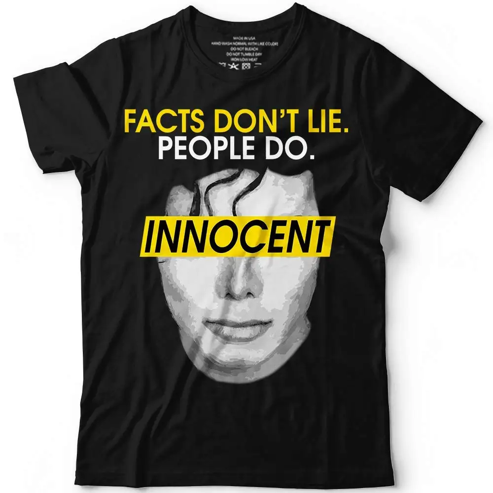 Innocent Michael-Jackson King of Pop Facts Don'T Lie People Do Customized Shirt 2019 New Short Sleeve Men Cotton Custom T Shirt
Innocent Michael-Jackson King of Pop Facts Don'T Lie People Do Customized Shirt 2019 New Short Sleeve Men Cotton Custom T Shirt