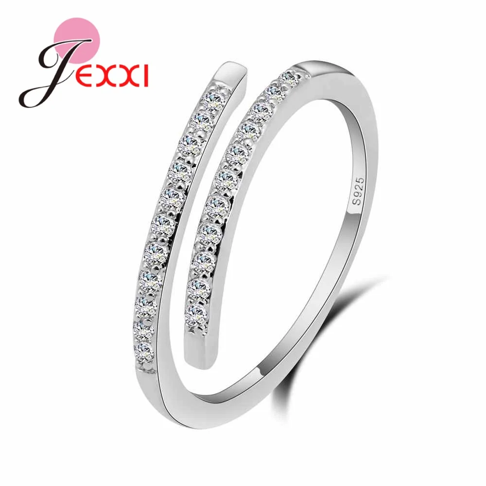Wholesale Simpe Clear Rhinestone Rings For Women 925 Sterling Silver Jewelry Fashion Wedding Anniversary Ajustable Ring
Wholesale Simpe Clear Rhinestone Rings For Women 925 Sterling Silver Jewelry Fashion Wedding Anniversary Ajustable Ring