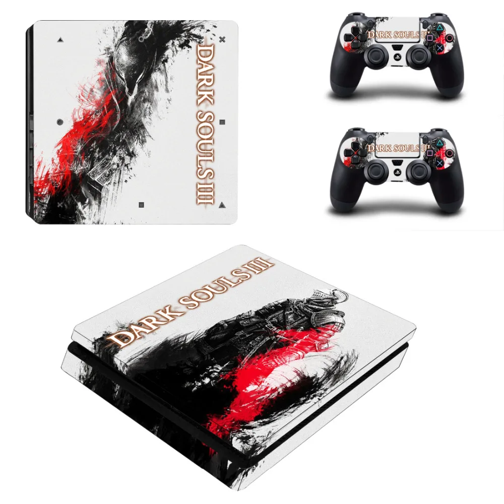 Game Dark Souls PS4 Slim Skin Sticker Decal for PlayStation 4 Console and 2 Controllers Skins Stickers Vinyl | Электроника