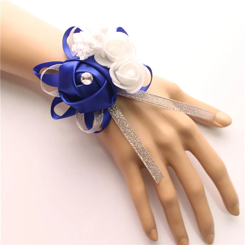 YO CHO Silk Roses White Wrist Corsage Wrist Flowers for Bridesmaids Flower Bracelet Pink Blue Bridal Sisters Wedding Accessories
YO CHO Silk Roses White Wrist Corsage Wrist Flowers for Bridesmaids Flower Bracelet Pink Blue Bridal Sisters Wedding Accessories