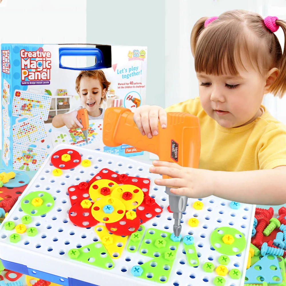 Boys Toys Drill Puzzle Educational Toys DIY Screw Group Game Kids Tool Kit Boy Jigsaw Mosaic Design Building Gifts
Boys Toys Drill Puzzle Educational Toys DIY Screw Group Game Kids Tool Kit Boy Jigsaw Mosaic Design Building Gifts