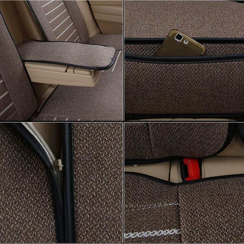 2017 luxury linen Universal car seat cover For BMW E30/34/36/39/46/60/90 f10 f30 x3 x5 x6 ACCESSORIES cushion | Автомобили и