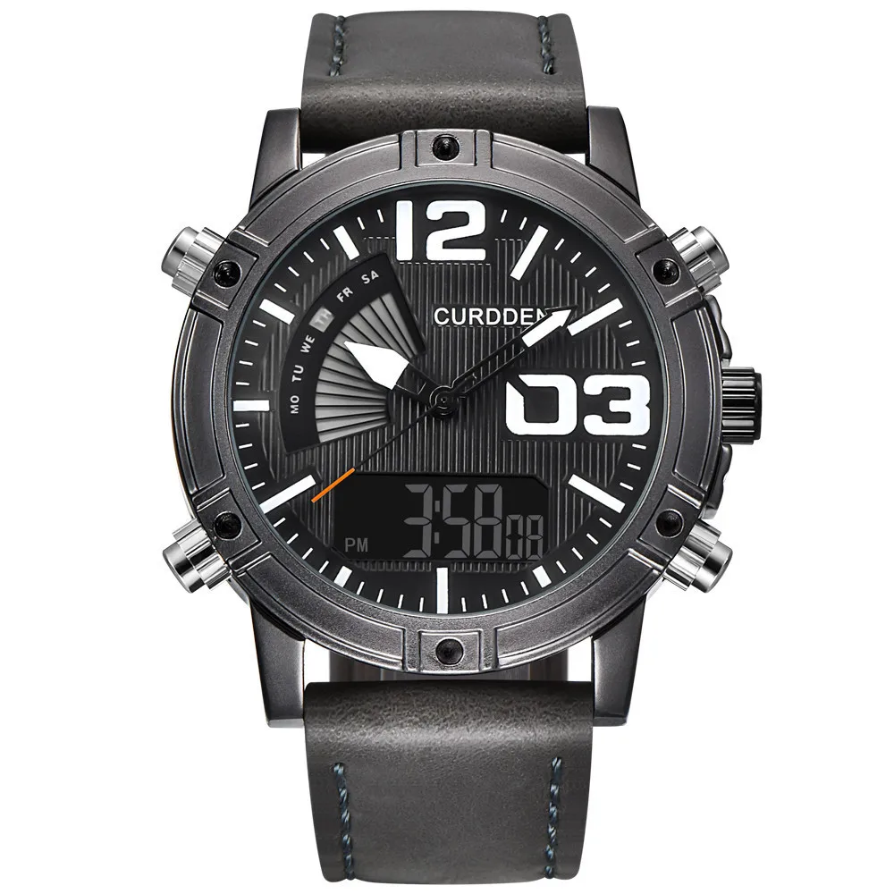 Mens Wristwatch Sports LED Military Leather Analog Quartz Gift Watch Mens Reloj Hombre 2021 Men Wristwatch Clock
Mens Wristwatch Sports LED Military Leather Analog Quartz Gift Watch Mens Reloj Hombre 2021 Men Wristwatch Clock