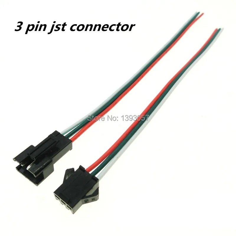5 Pairs 3 pin jst connector Male & Female plug and socket connecting Cable Wire for WS2811 WS2812B RGB LED Strip
5 Pairs 3 pin jst connector Male & Female plug and socket connecting Cable Wire for WS2811 WS2812B RGB LED Strip