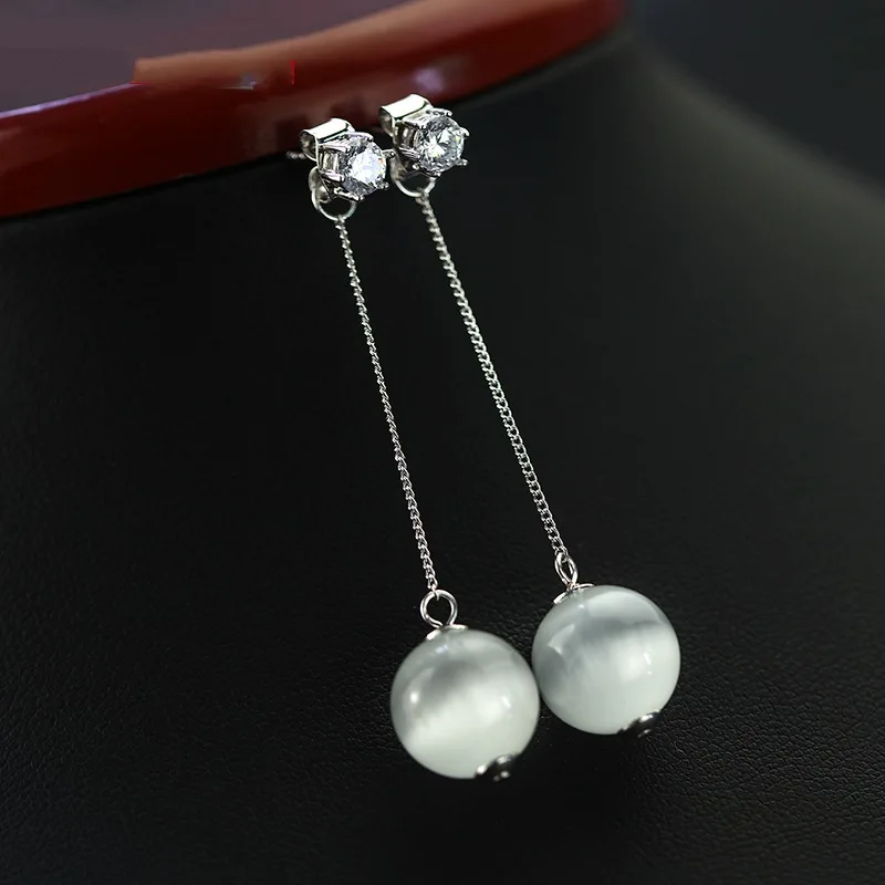 OMHXZJ Wholesale European Fashion Woman Girl Party Wedding Gift White Opal Tassel AAA Zircon 18KT White Gold Stud Earrings EA244
OMHXZJ Wholesale European Fashion Woman Girl Party Wedding Gift White Opal Tassel AAA Zircon 18KT White Gold Stud Earrings EA244