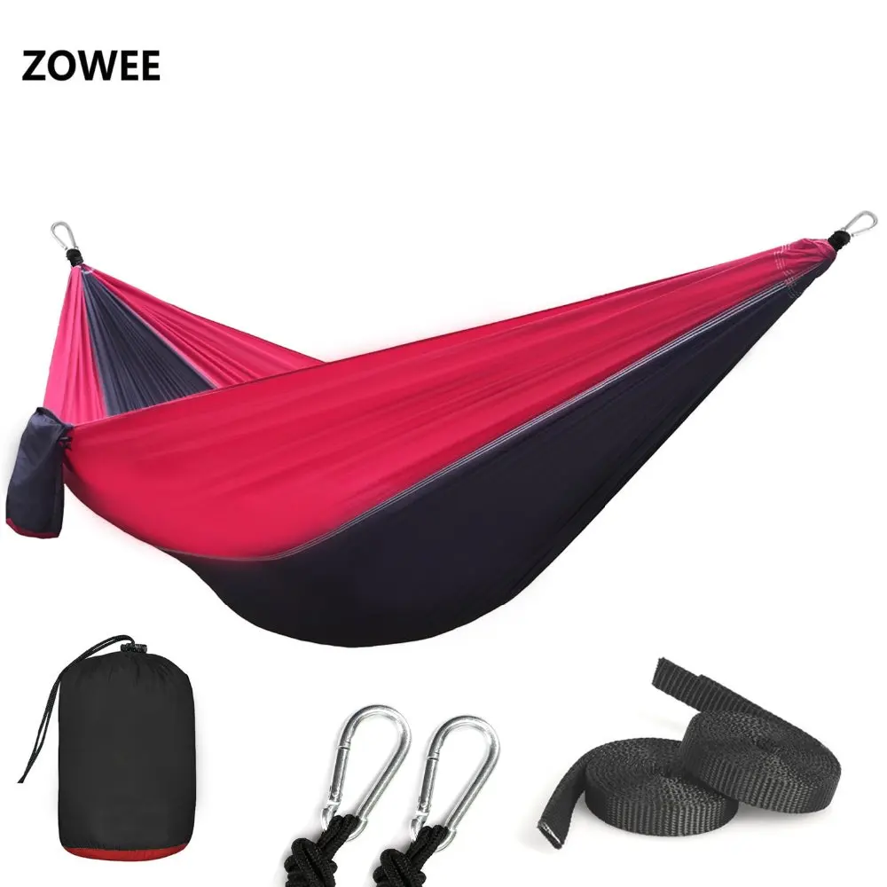 210T Nylon Parachute Hammock Light Weight Outdoor Camping Portable Single Hammock with hammock ropes and hammock carabiners
210T Nylon Parachute Hammock Light Weight Outdoor Camping Portable Single Hammock with hammock ropes and hammock carabiners