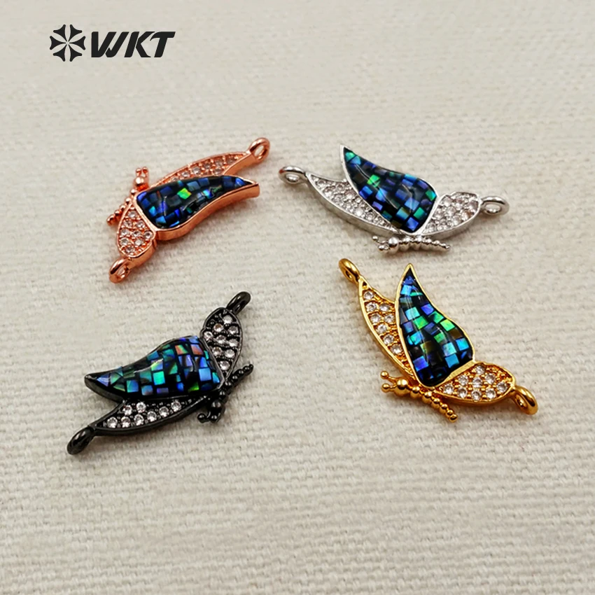 MC243 WKT Fashion Charming Abalone Shell Insect Shape CZ Micro Pave Connector For Women Jewlry Create Connector
MC243 WKT Fashion Charming Abalone Shell Insect Shape CZ Micro Pave Connector For Women Jewlry Create Connector