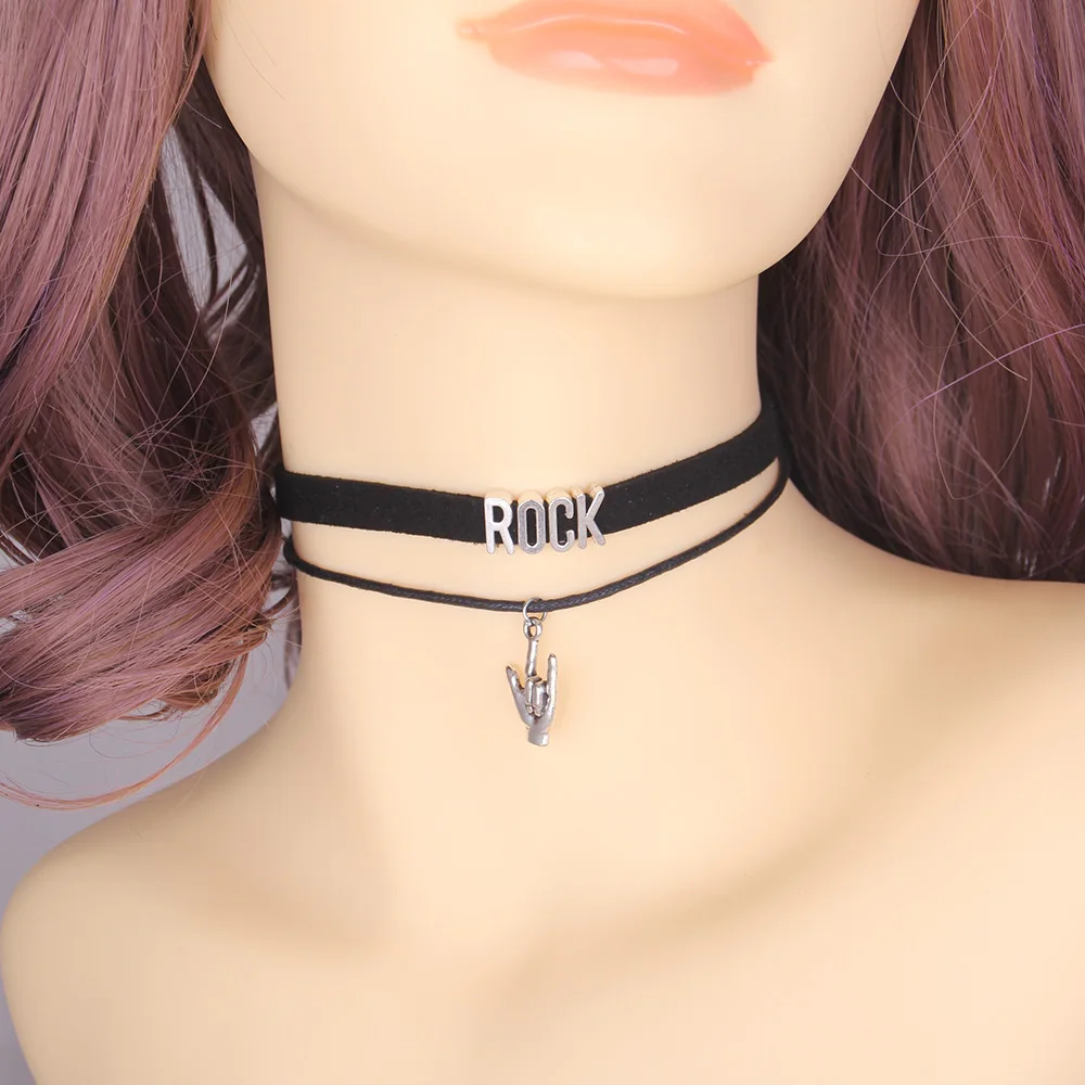 Little Minglou fashion ROCK Choker Necklace Music Charm Pendant Velvet handmade Collar Jewelry choker for women Collares Mujer
Little Minglou fashion ROCK Choker Necklace Music Charm Pendant Velvet handmade Collar Jewelry choker for women Collares Mujer
