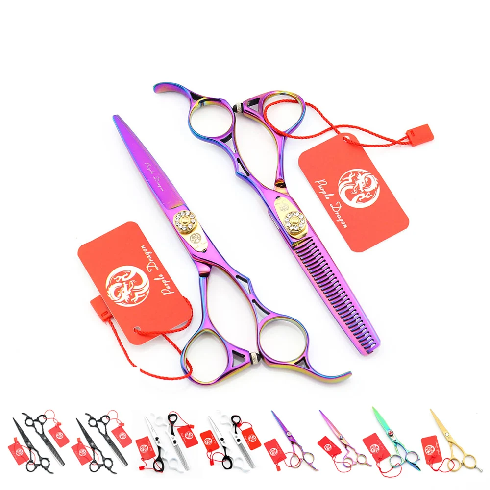 Hair scissors 5.5 INCH 6 INCH Japan Hair shears Thinning Scissors Purple dragon scissors BIG Sales Promotion Simple packing NEW
Hair scissors 5.5 INCH 6 INCH Japan Hair shears Thinning Scissors Purple dragon scissors BIG Sales Promotion Simple packing NEW