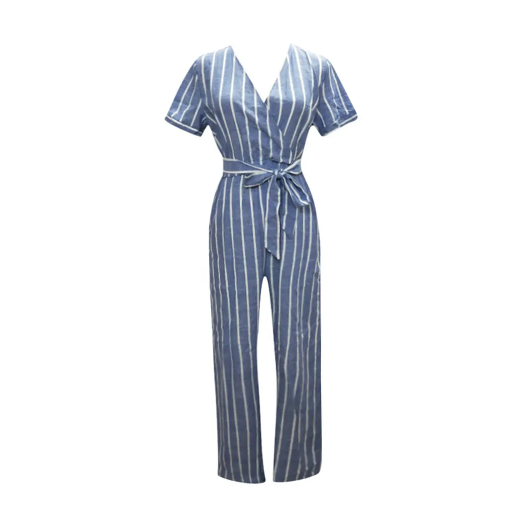 Womail Jumpsuits Women Summer Fashion Short Sleeved Plus Size Simple Beach Loose long Jumpsuits with Belt Holiday 2019 M53
Womail Jumpsuits Women Summer Fashion Short Sleeved Plus Size Simple Beach Loose long Jumpsuits with Belt Holiday 2019 M53