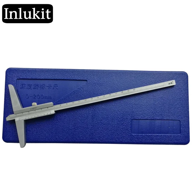 Vernier Depth Gauges 0-200mm/0.02mm Carbon Steel Depth Micrometer Measuring Tools TD-200
Vernier Depth Gauges 0-200mm/0.02mm Carbon Steel Depth Micrometer Measuring Tools TD-200