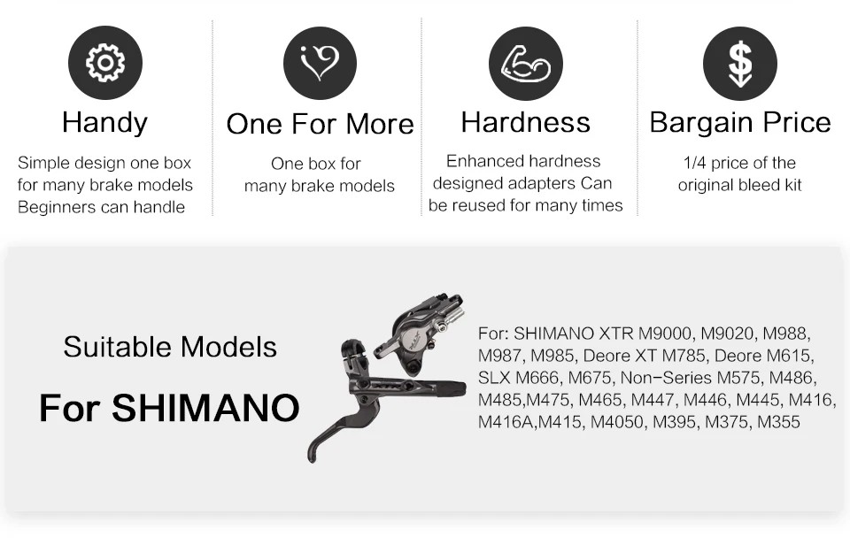 Велосипедный гидравлический тормоз набор для тормозов SHIMANO MTB и дорожных