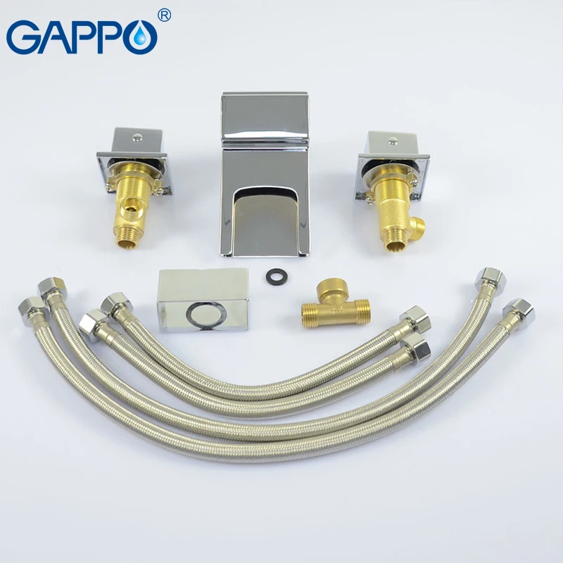 GAPPO Basin faucet basin mixer tap bathroom faucet brass wall mounted water sink mixer faucet bathroom waterfall faucet