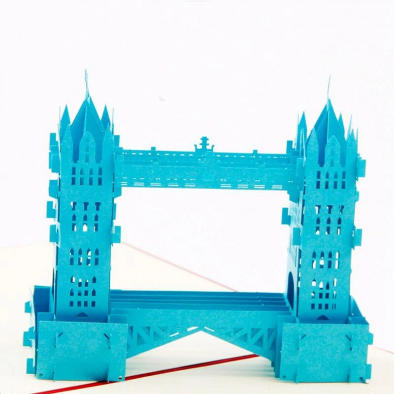 Paper Laser Cut 3D Pop Up Thames Bridge Gift Cards Vintage Postcard Birthday Father's Day Greeting Cards with Envelope 3pcs/lot
Paper Laser Cut 3D Pop Up Thames Bridge Gift Cards Vintage Postcard Birthday Father's Day Greeting Cards with Envelope 3pcs/lot