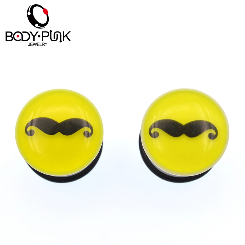 BODY PUNK Fashion Black Acrylic Flesh Ear Plugs Tunnels Bearded Ear Stretchers Gauges Expanders Earrings Piercing BodyJewelry
BODY PUNK Fashion Black Acrylic Flesh Ear Plugs Tunnels Bearded Ear Stretchers Gauges Expanders Earrings Piercing BodyJewelry
