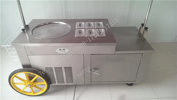 High Quality Cart Thai Fired Fry Ice Cream Cold Plate Making Machine Commercial for Sale With Six Storage Boxs
High Quality Cart Thai Fired Fry Ice Cream Cold Plate Making Machine Commercial for Sale With Six Storage Boxs