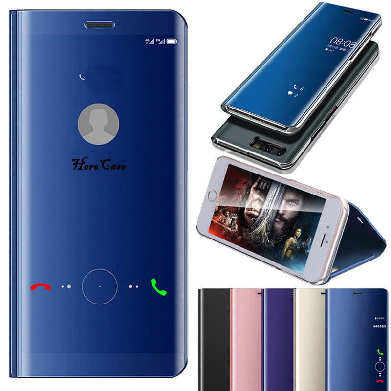 2019 зеркальный Чехол С Откидывающейся Крышкой для Huawei P Smart P20 P10 Mate30 10 20 Lite рro P9 рlus