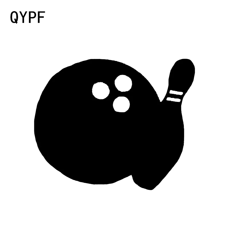 QYPF 12.8*10.4CM Interesting Bowling Game Leisure Decor Car Sticker Accessories Vinyl C16-1305 | Автомобили и мотоциклы