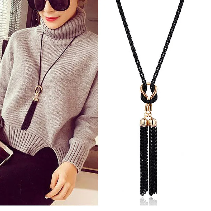 2022 New Arrival Female Pendant Necklace Tassel Long Winter Sweater Chain Necklace Necklace Wholesale Sales
2022 New Arrival Female Pendant Necklace Tassel Long Winter Sweater Chain Necklace Necklace Wholesale Sales