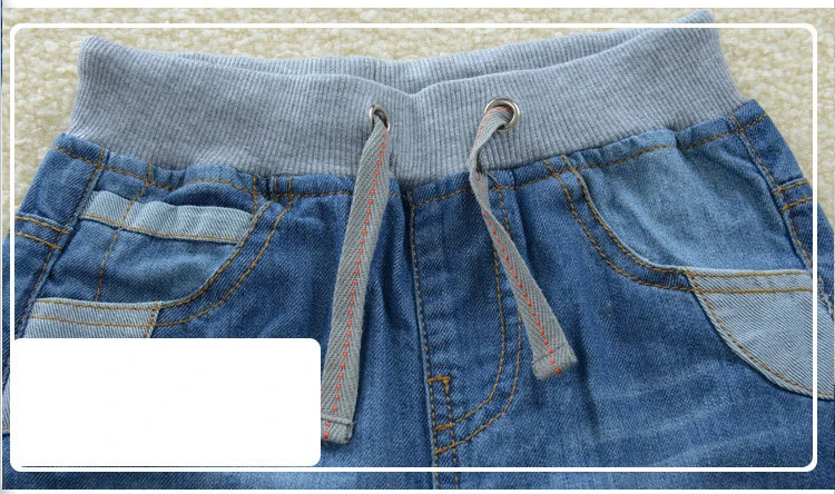 Весенние модные детские джинсы повседневные брюки для мальчиков летняя
